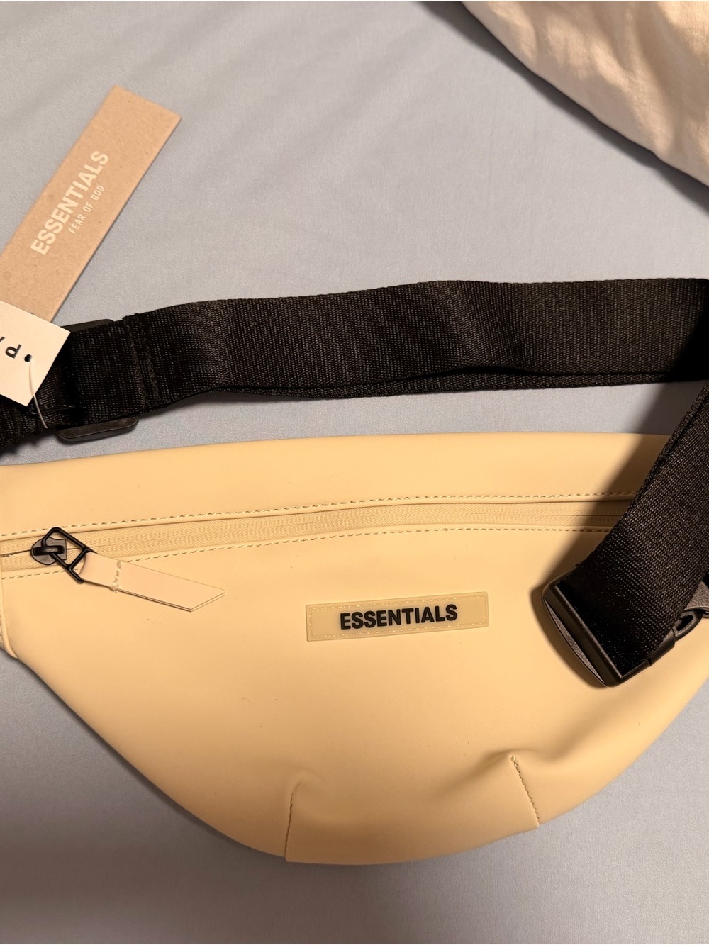 ESSENTIALS Men's Cream Crossbody Belt Bag